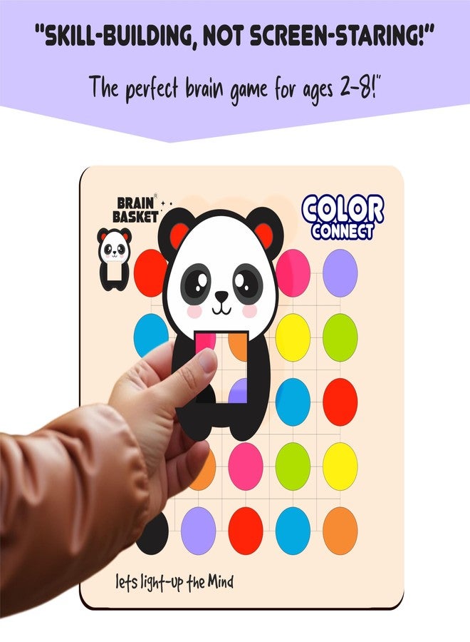 BRAIN BASKET Color Connect - Color Matching Game, Mind Games for Kids and Toddlers, Flashcards Color Sequence Travel Game, Fun Educational Puzzle for Ages 2 to 8 Years| Puzzle & Scrabble Game for Kids - Image 4